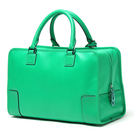 ロエベ レザーハンドバッグ/AMAZONA 60 BAG /BRIGHT GREEN 35207 aa22 4940