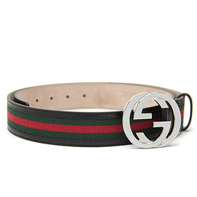グッチ 85/90/95/100/105/110cm対応 インターロッキングGバックル ブラック/グリーン/レッド/グリーン GUCCI 114984 H17AR 8476
