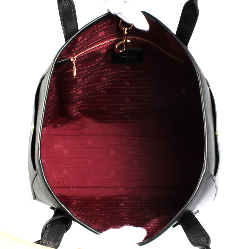 ロエベ LOEWE ヘリテージ トートバッグ ブラック&ゴールド 377.79.751.1100