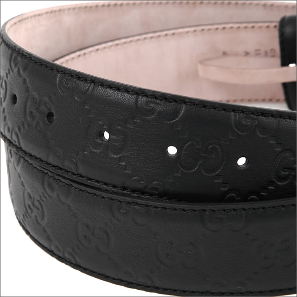 グッチ ベルト GUCCI グッチシマ Gバックル メンズベルト ブラック 114984-AA61N-1000