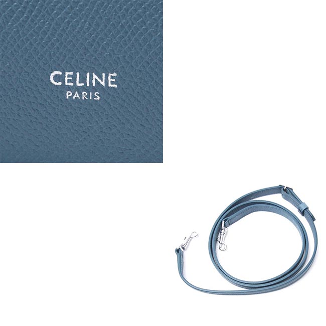セリーヌ CELINE ハンドバッグ 2WAY ブルー レディース ギフト プレゼント レザー 本革 通勤 18900 3zva 07su Belt Bag Nano ベルトバッグ