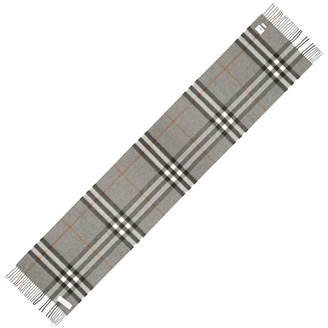 バーバリー BURBERRY マフラー メンズ レディース 8016395 GREY グレー